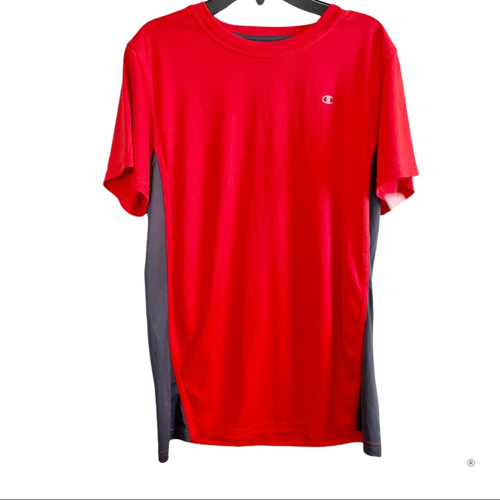 Champion Youth Boys Dry-Fit Red Tee Size L